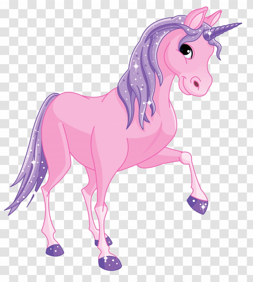 Unicorn Pony Clip Art - Horse - Pink Transparent Clipart Picture Transparent PNG