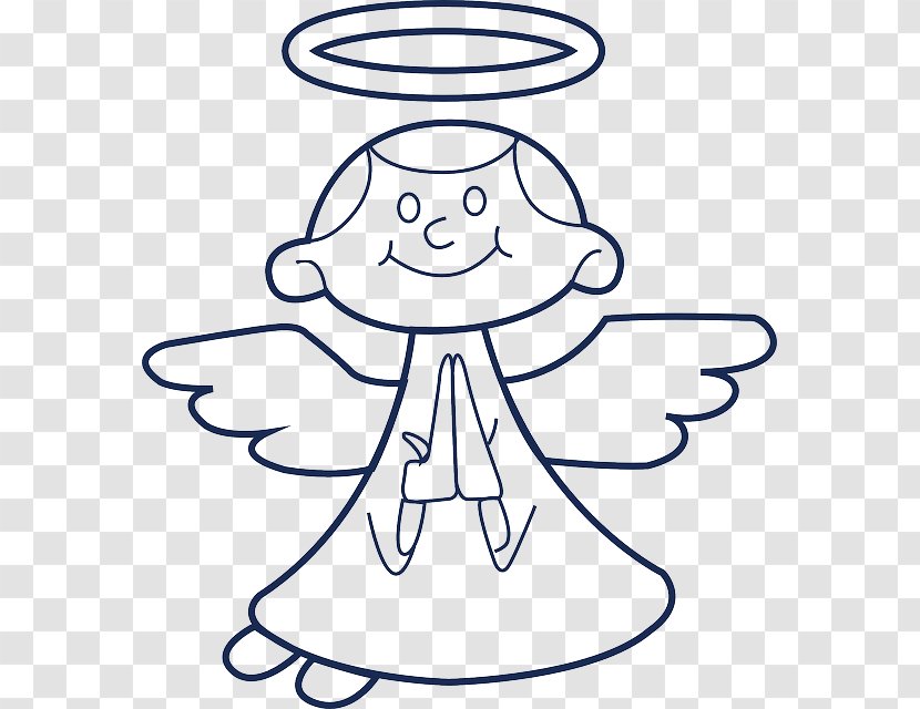 Clip Art Image Prayer Angel Openclipart - Frame Transparent PNG