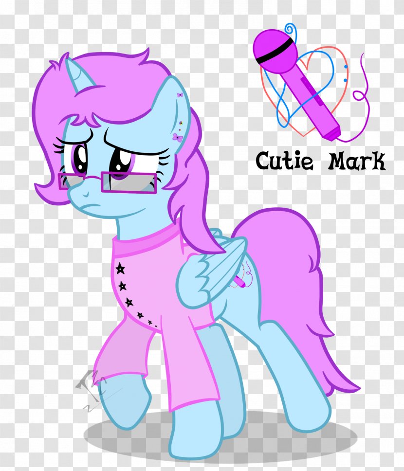 The Cutie Re-Mark Pt. 1 Purple Horse Clip Art - Heart - Cifras Transparent PNG