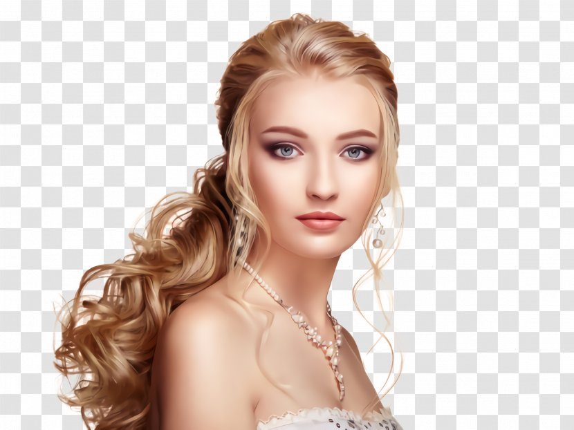 Hair Blond Face Hairstyle Skin - Lip - Long Transparent PNG