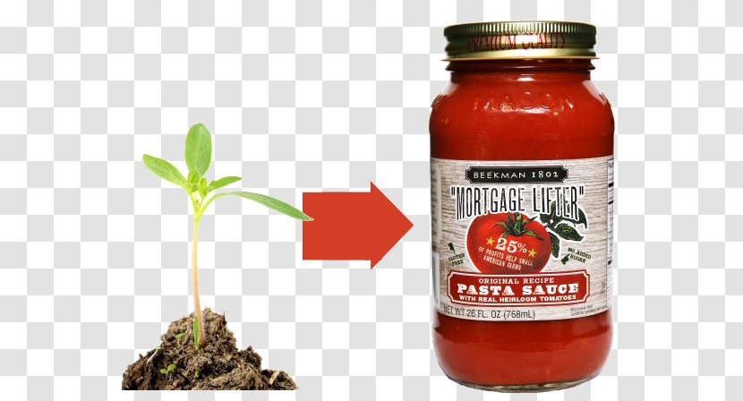 Mortgage Lifter Sauce Américaine Pasta Heirloom Tomato - Condiment Transparent PNG