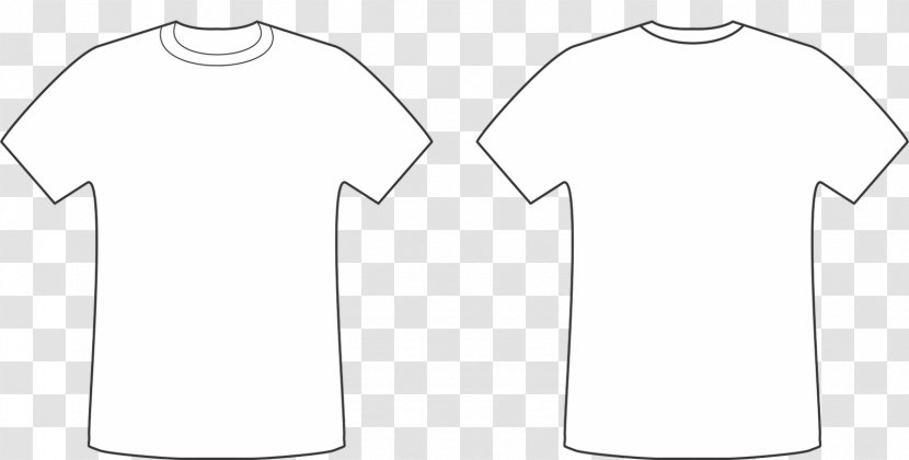 T-shirt Clothing Sleeve Collar Dress - Line Art Transparent PNG