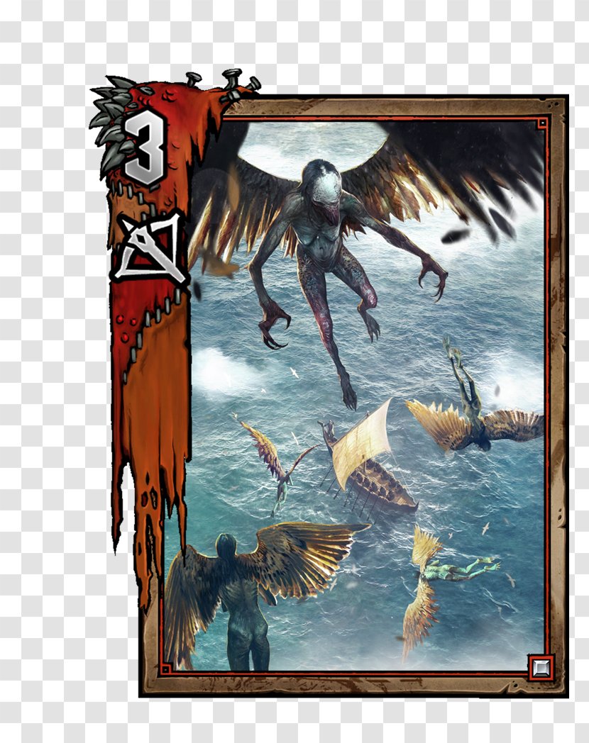 Gwent: The Witcher Card Game Harpy Monster Vedmak - Organism - Harpia Transparent PNG