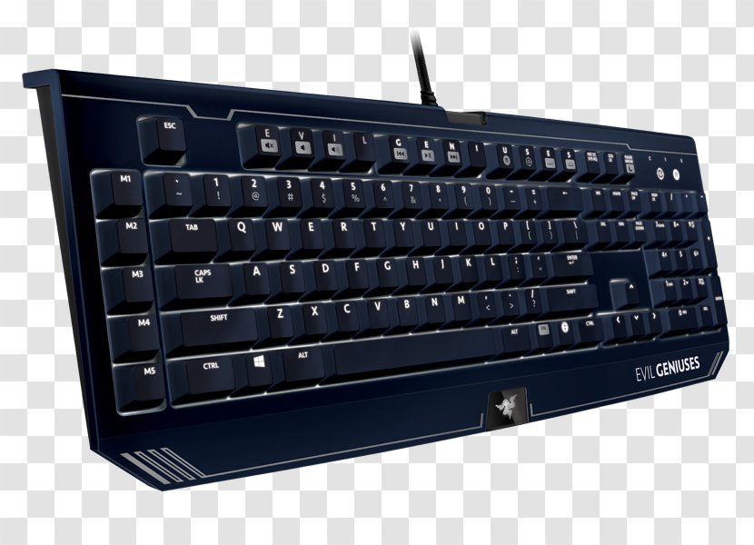 Computer Keyboard Razer BlackWidow Ultimate (2014) Inc. Tournament Edition Stealth Gaming Keypad - Blackwidow - Adenium Black Widow Transparent PNG
