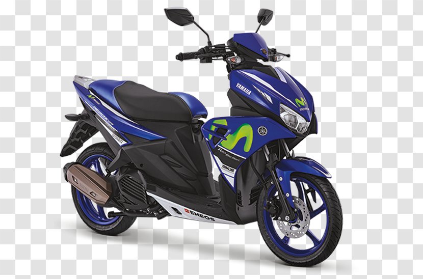 Movistar Yamaha MotoGP Motor Company Jakarta Fair Motorcycle Aerox - Electric Blue Transparent PNG