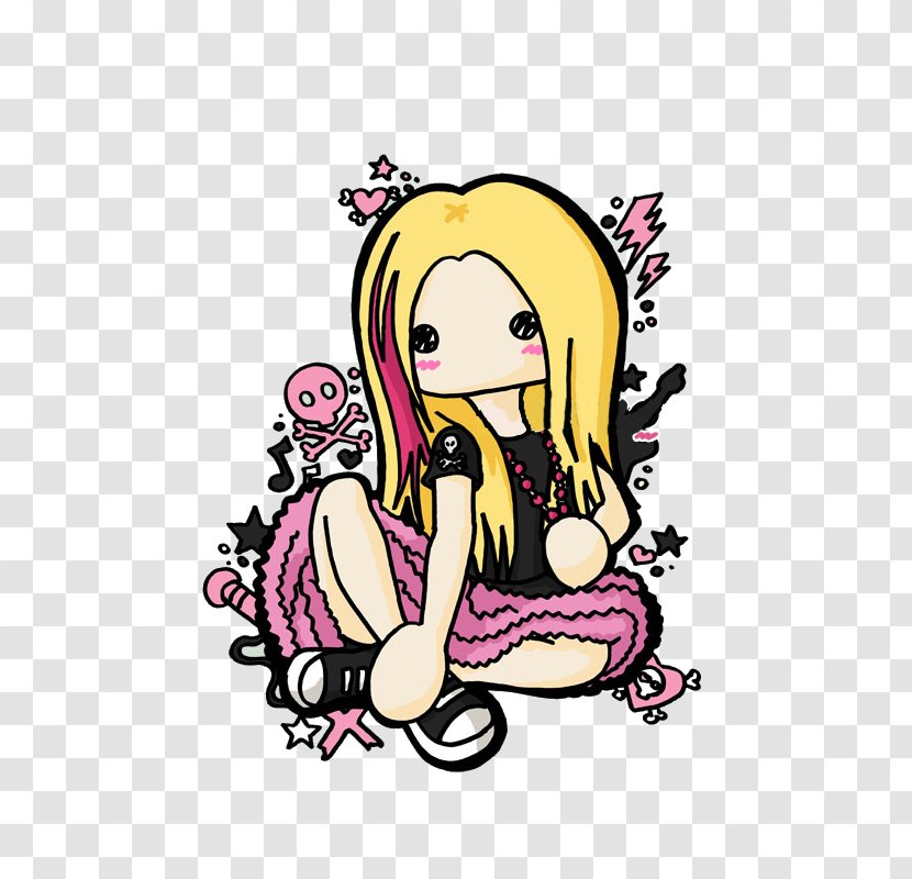 Drawing Avril Lavigne Art - Flower Transparent PNG