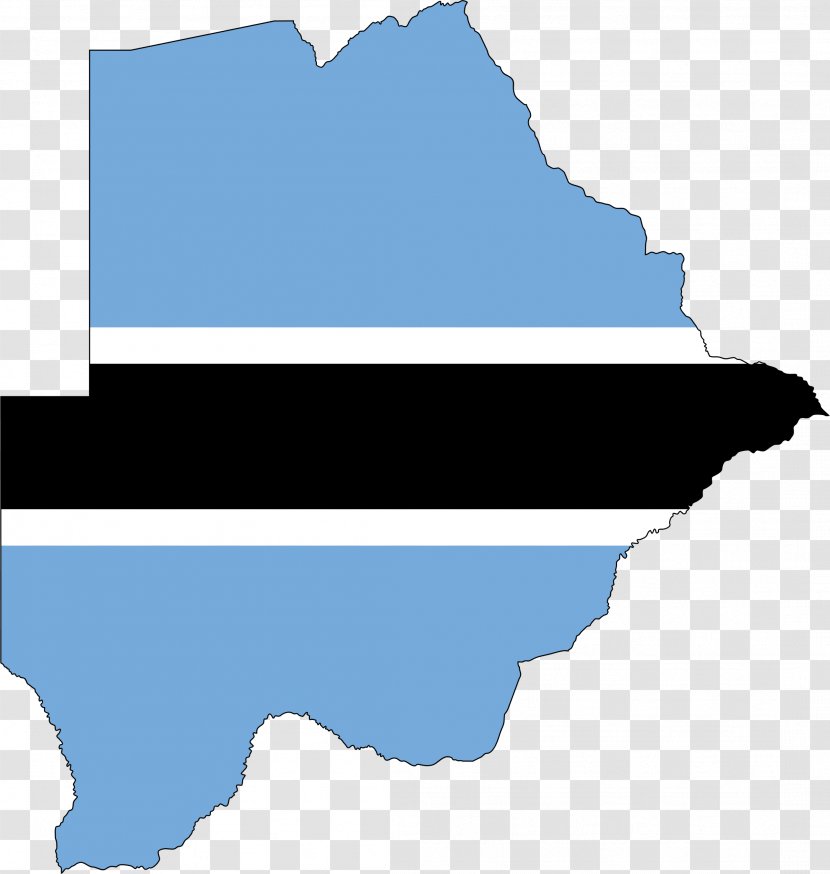 Flag Of Botswana File Negara Map Transparent PNG