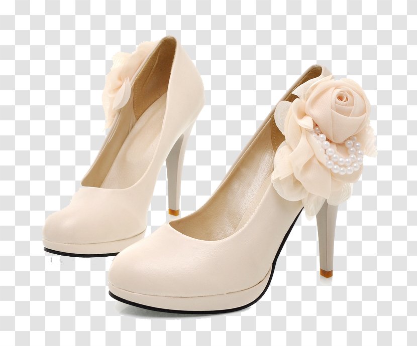 Shoe High-heeled Footwear Wedding Dress Bride - Highheeled - Rose Shoes Transparent PNG