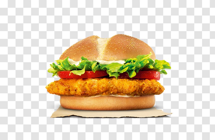 TenderCrisp Hamburger Whopper Burger King Grilled Chicken Sandwiches Specialty - Salmon Transparent PNG