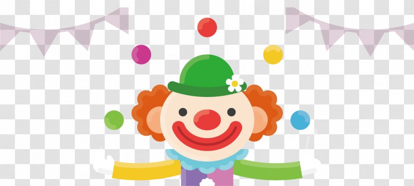 Clown Circus Cartoon Drawing - Happiness - Hand Painted Transparent PNG