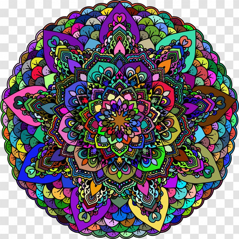 Abstract Art Color Clip - Watercolor - Mandala Transparent PNG