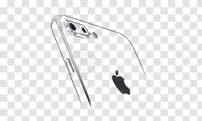 Black And White Technology Pattern - Webcam - Apple 7 Transparent PNG