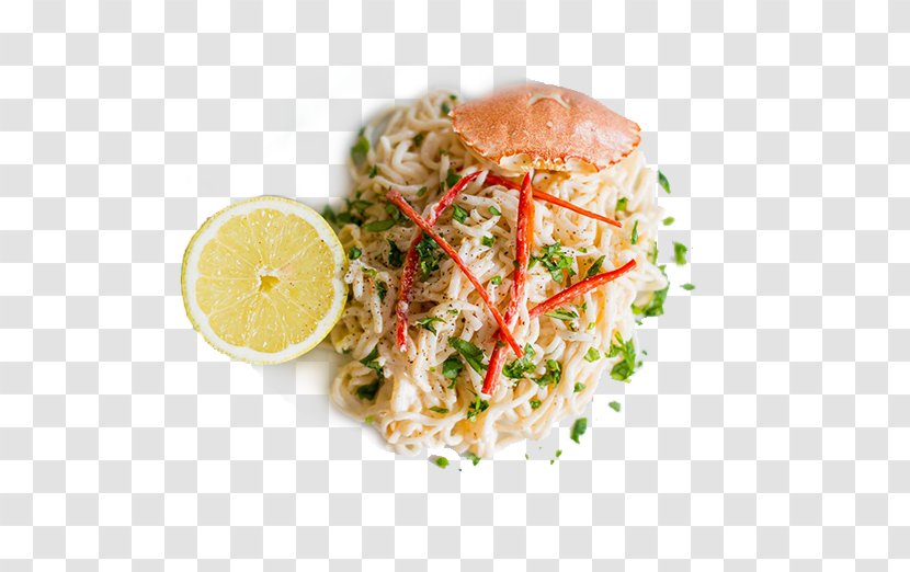 Asian Cuisine Thai Crab Food Recipe - Spaghetti Carton Transparent PNG