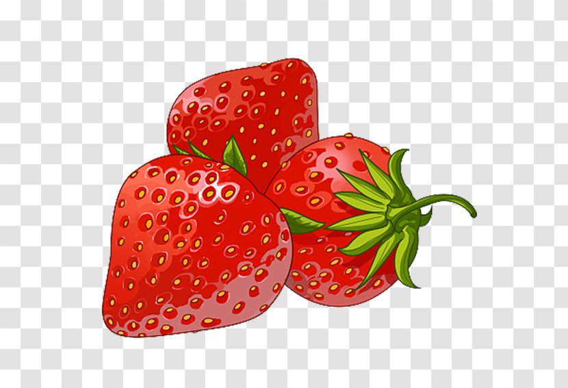 Strawberry Aedmaasikas - Fresa - Pattern Illustration Transparent PNG