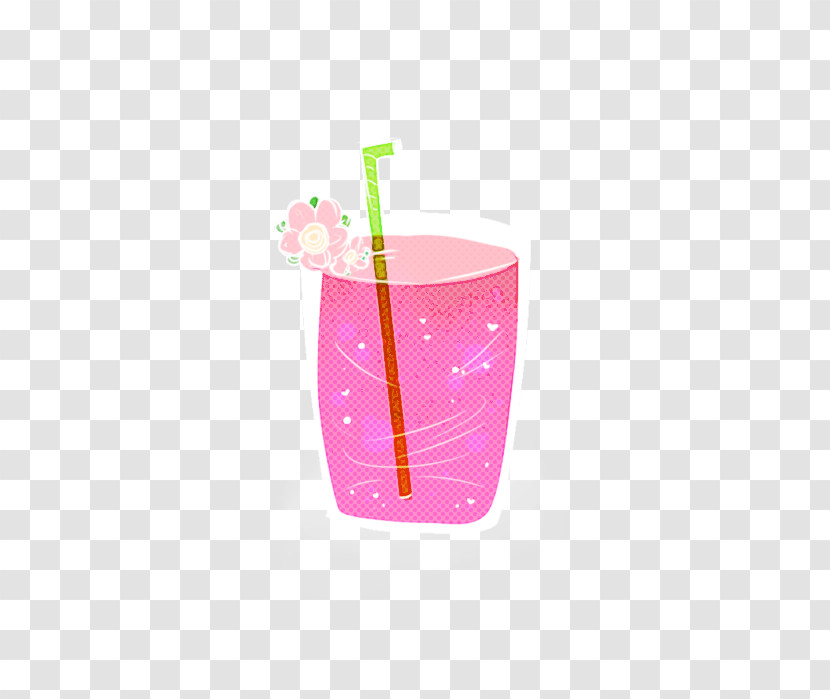 Pink Drinking Straw Drink Plastic Cylinder Transparent PNG