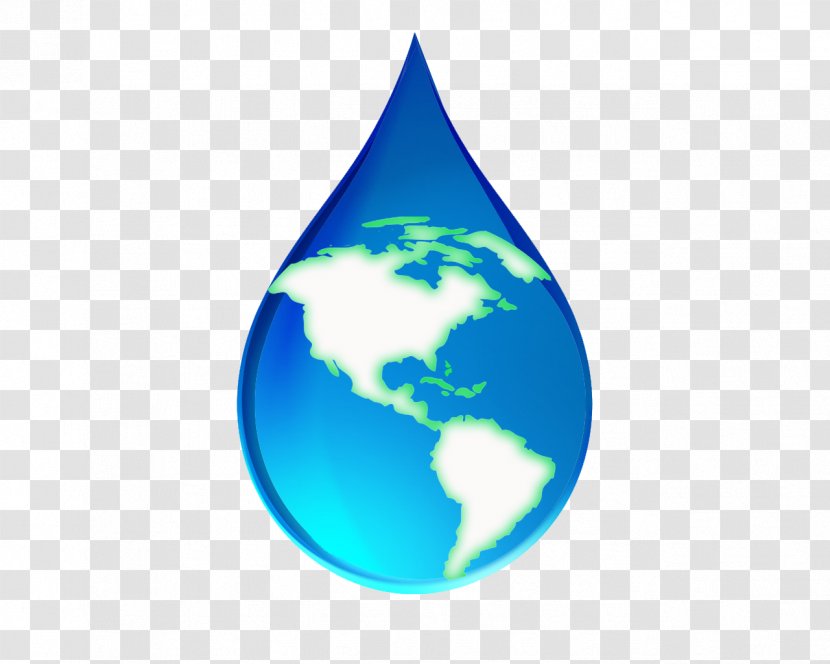 Water Drop Clip Art - Globe - Drops Transparent PNG