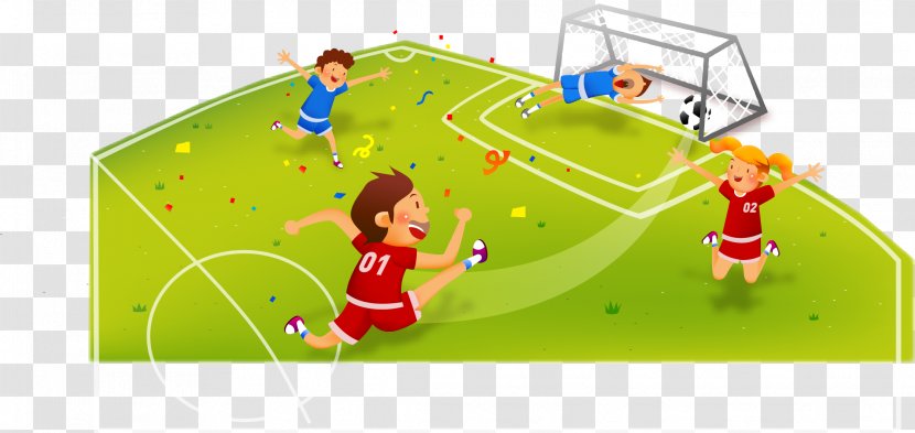 Football Player Pitch Game - Vector Transparent PNG