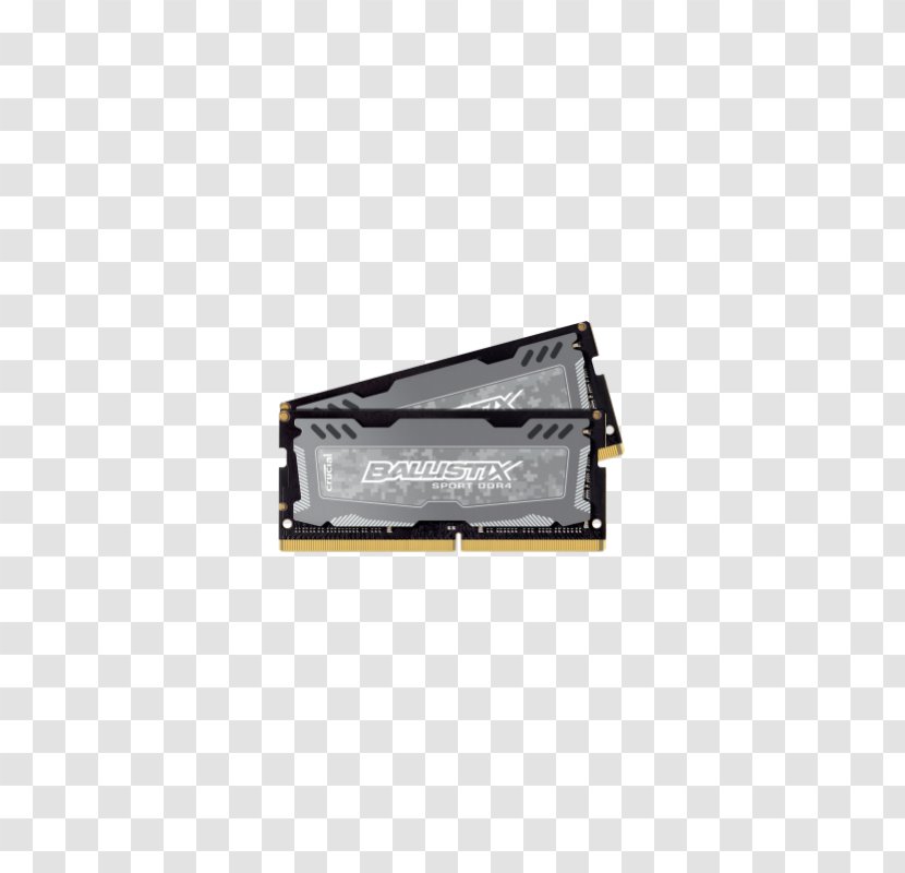 DDR4 SDRAM Ballistix Sport LT 16GB Kit 8GBx2 2400 SODIMM 260pin Grey - Lt Sodimm - SO-DIMM 260-pin CrucialDIMM 288-pin8gb Transparent PNG