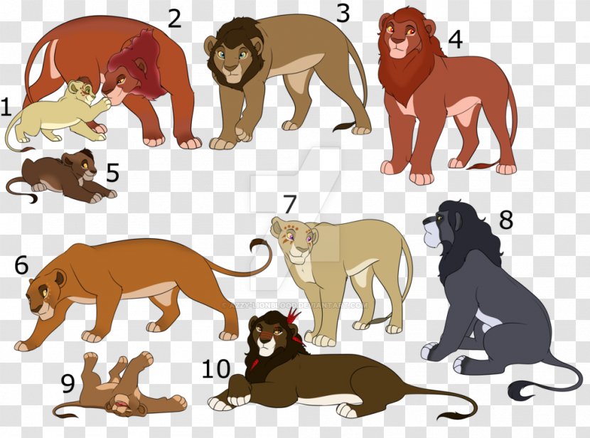Lion Dog Cat Clip Art Mammal - Small To Medium Sized Cats Transparent PNG
