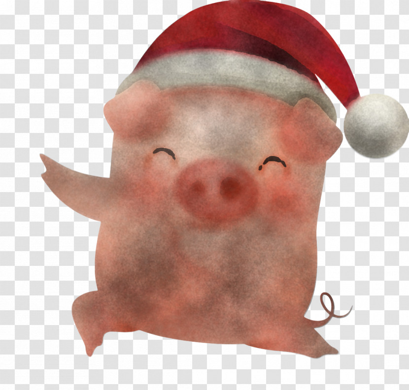 Merry Christmas Pig Cute Pig Transparent PNG
