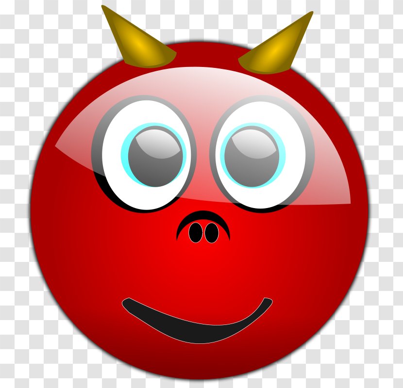 Emoticon Smiley Devil Sign Of The Horns Clip Art - Halloween Vector Free Transparent PNG
