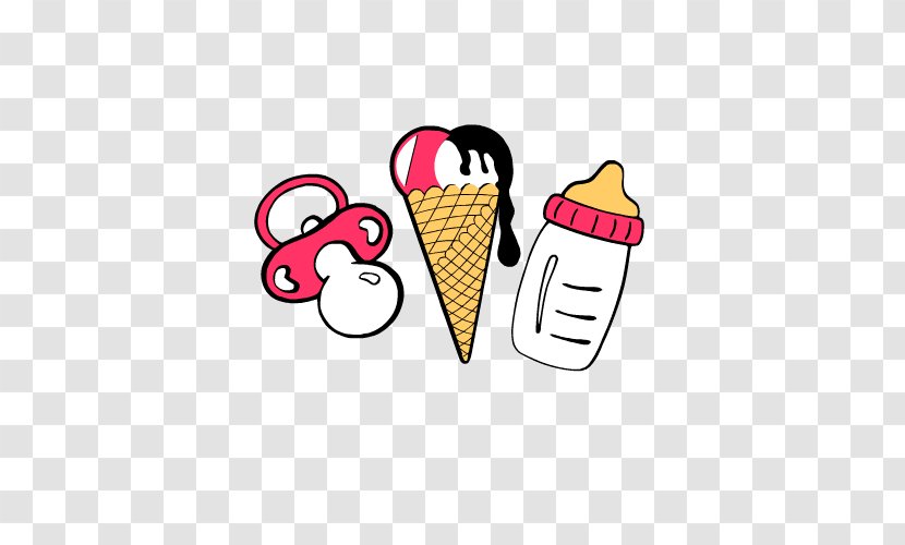 Ice Cream Cones Drawing Clip Art - Text - Line Transparent PNG