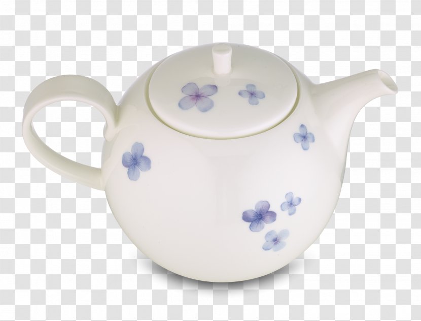 Jug Saucer Mug Teapot Ceramic - Purple - Scattered Petals Transparent PNG