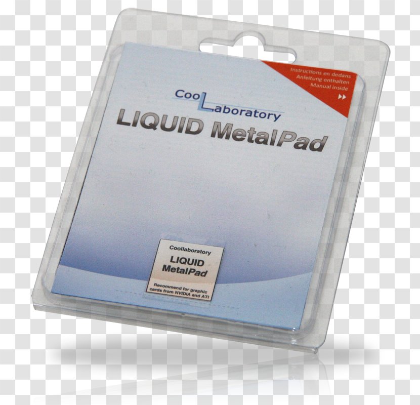 Thermal Grease Liquidmetal Thermally Conductive Pad - Liquid Metal Transparent PNG