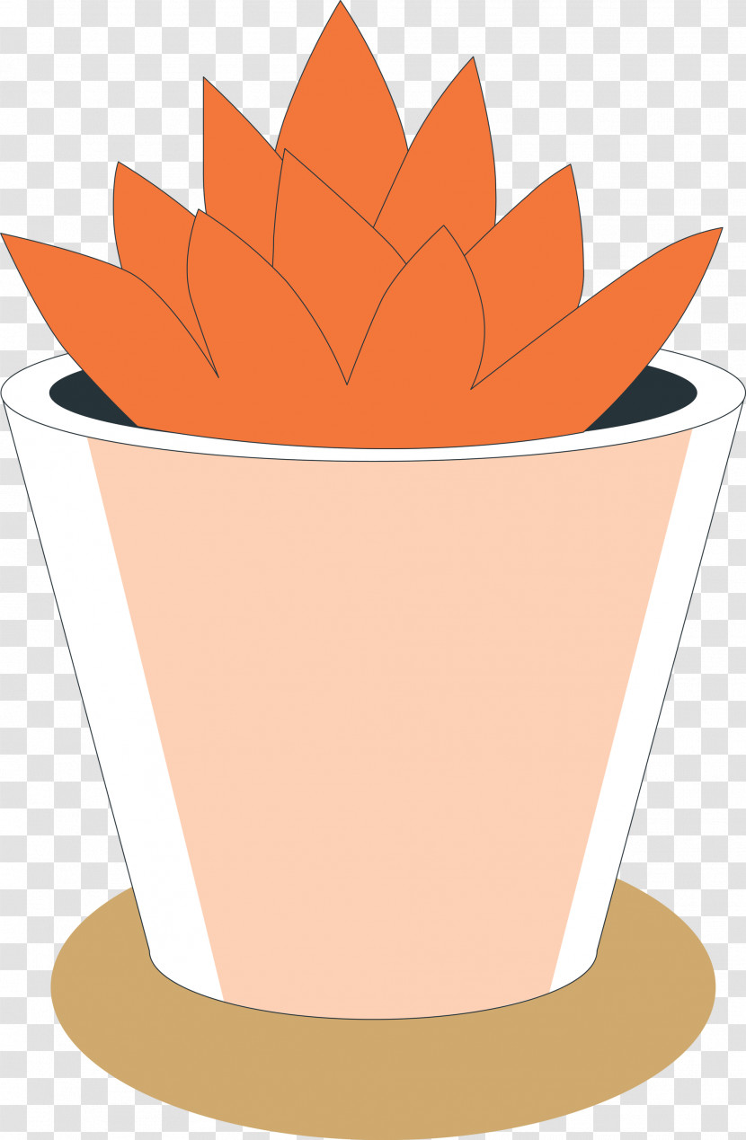 Angle Line Flowerpot Flower Orange S.a. Transparent PNG