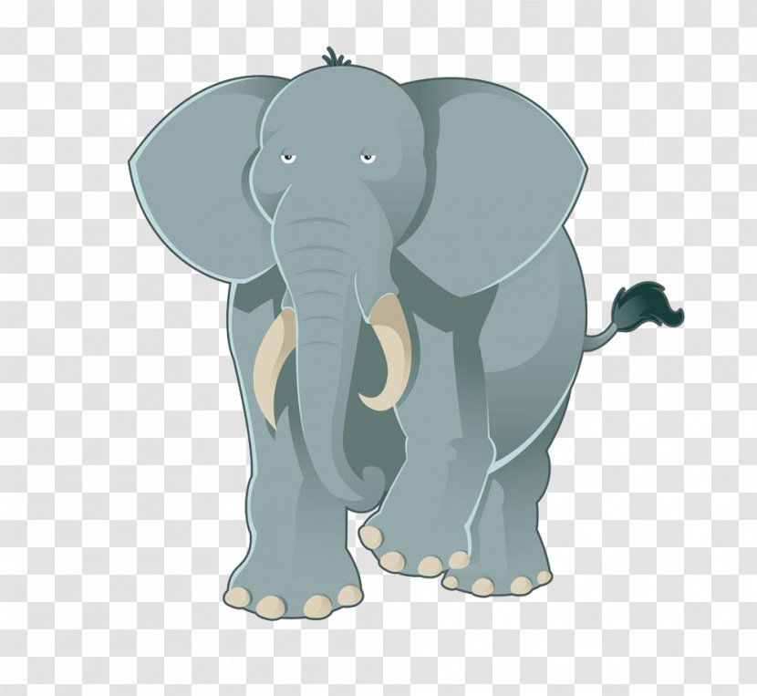 Cartoon Drawing Elephant - Shutterstock - Gray Hand Painted Transparent PNG