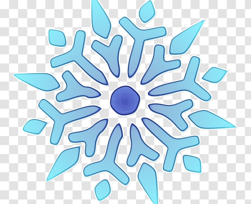 Snowflake - Turquoise Transparent PNG