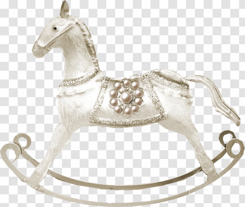 Rocking Horse Toy White - Chinoiserie Transparent PNG