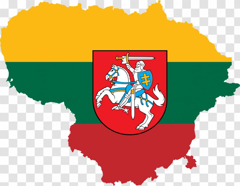 Flag Of Lithuania Map - Fictional Character - Eleven Transparent PNG