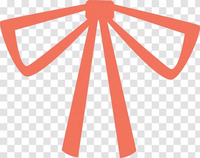 Butterfly Shoelace Knot Clip Art - Brand - Orange Cartoon Bow Tie Transparent PNG
