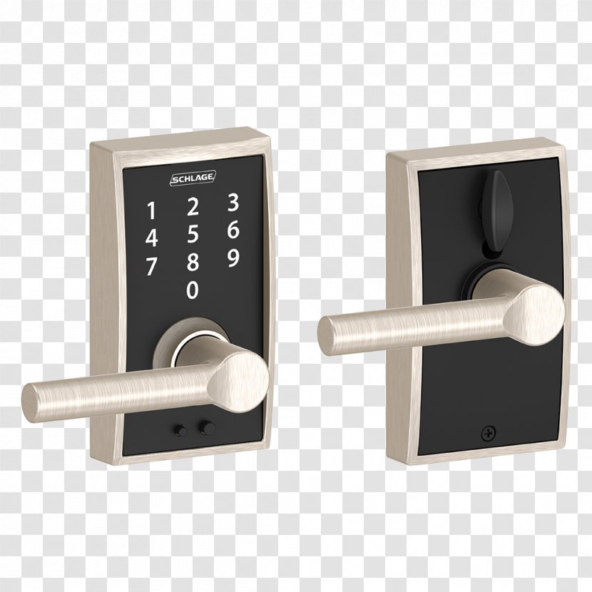 Schlage Electronic Lock Keypad Door Handle - Latch - Lockset Transparent PNG