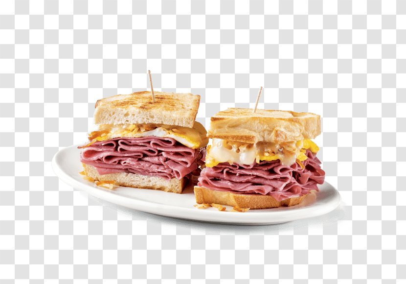 Breakfast Sandwich Cheeseburger Corned Beef Pastrami - Fast Food - Cleveland Ohio Transparent PNG