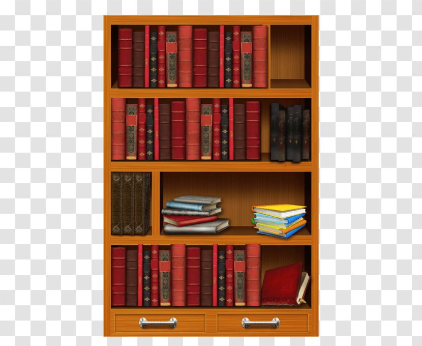 Bookshelf Clip Art Bookcase - Self Help Book - Built Transparent PNG