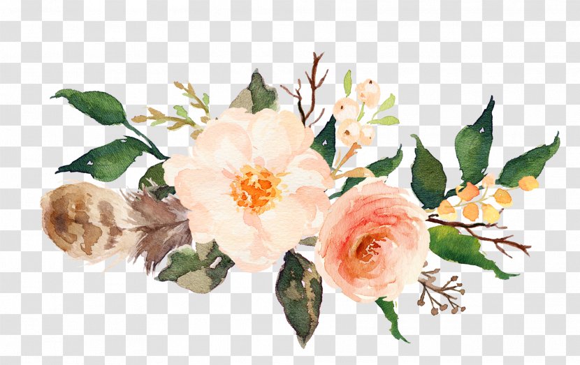 Watercolour Flowers Watercolor Painting - Garden Roses - Water Color Transparent PNG