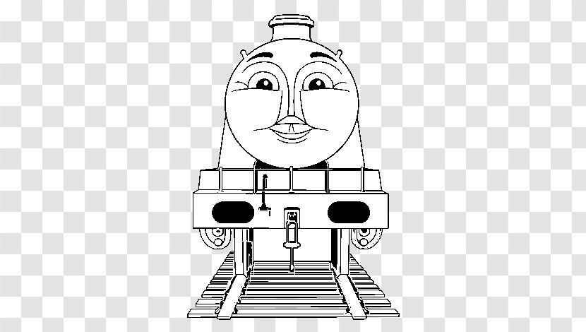 Thomas Percy Gordon Christmas Coloring Pages Book - Silhouette - The Train Transparent PNG