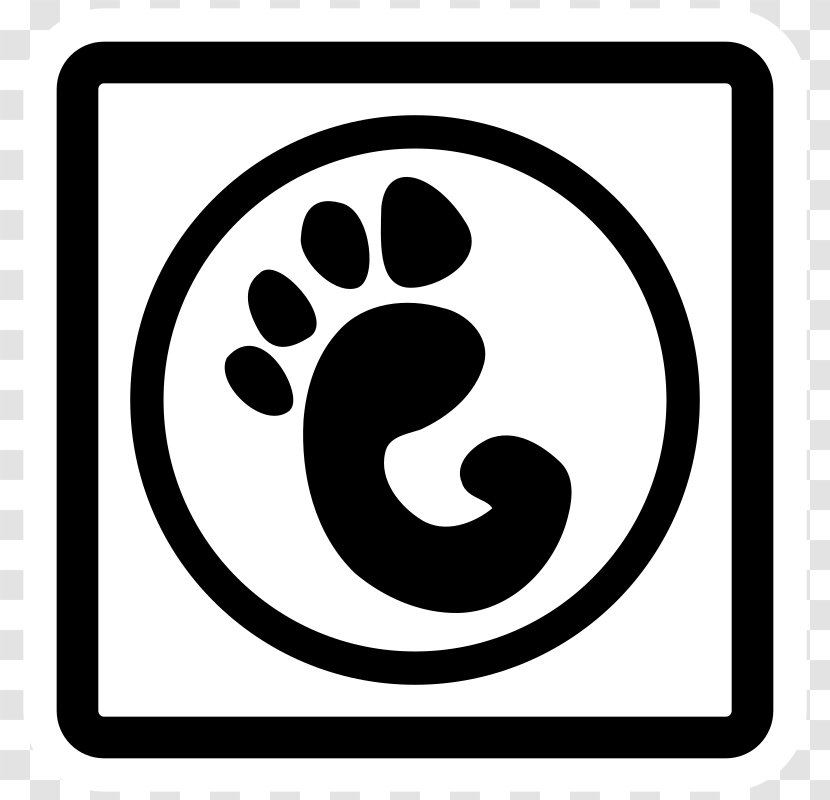 GNOME Logo Clip Art - Mono - Gnome Transparent PNG