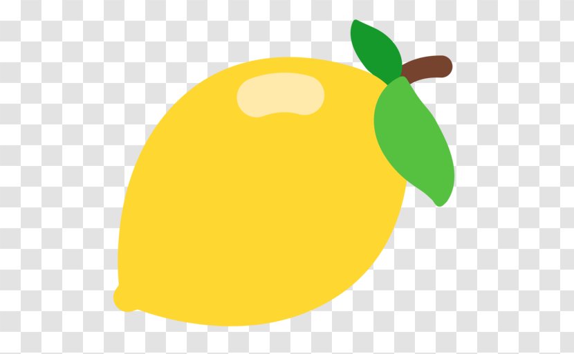 Emoji Lemon Fruit SMS Text Messaging - Limon Transparent PNG