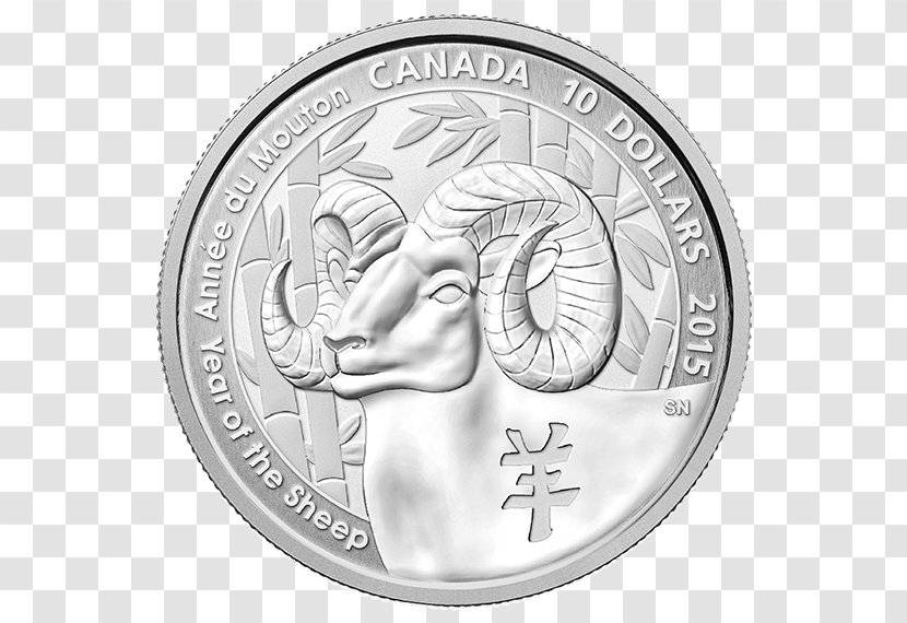 Sheep Silver Coin Canada Transparent PNG