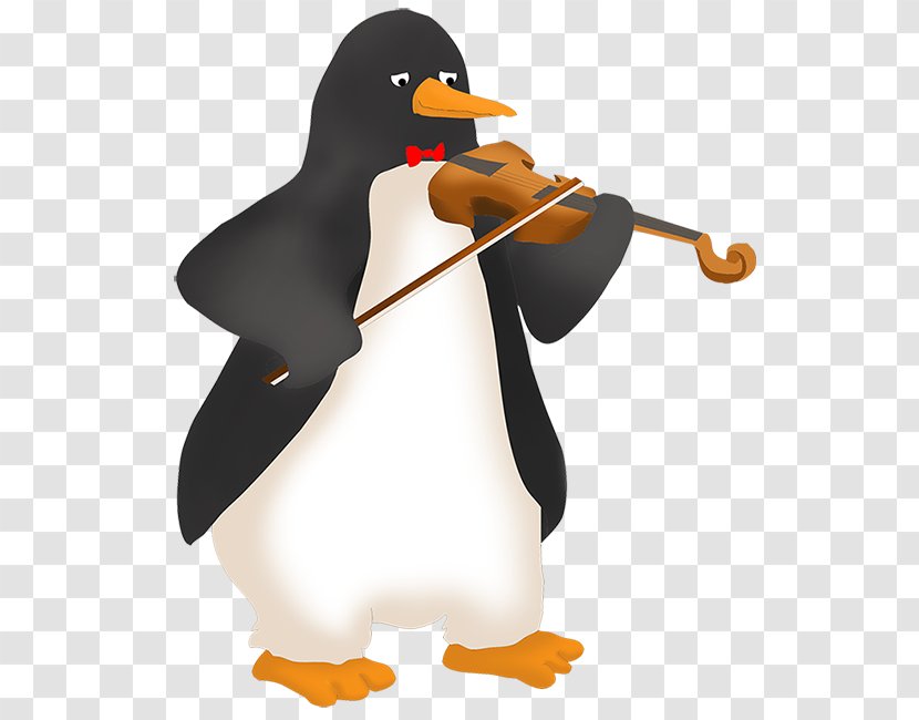 Penguin New Years Day Wish Clip Art - Baby Year - Viola Player Cliparts Transparent PNG