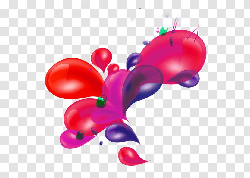 Colored Bubbles Clip Art - Silhouette - Balloon Drops Transparent PNG
