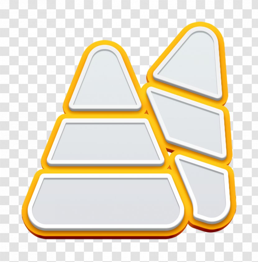 Candy Icon Corn Halloween - Triangle Yellow Transparent PNG