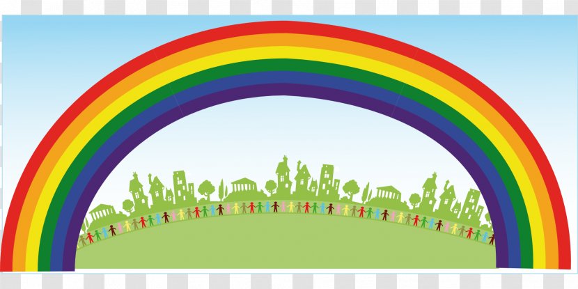 Winterbourne Early Years Centre Download - Green - Rainbow Design Transparent PNG