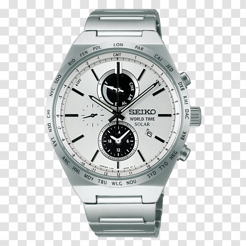 Seiko Solar-powered Watch Chronograph Clock - Mail Order - Company Spirit Transparent PNG
