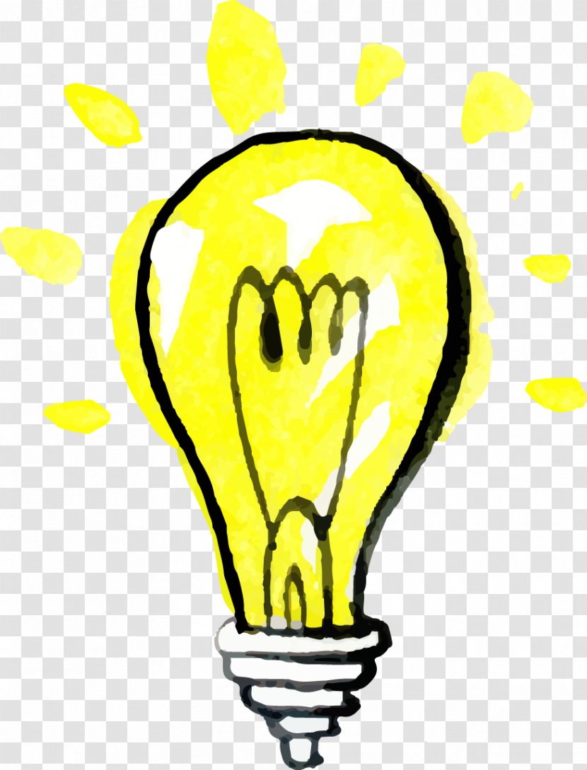 Incandescent Light Bulb Drawing Computer File - Heart - Hand-painted Cartoon Transparent PNG