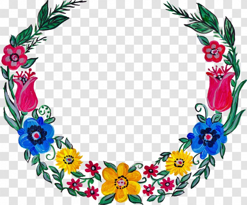 Floral Design Watercolor Painting Flower Wreath - Petal Transparent PNG