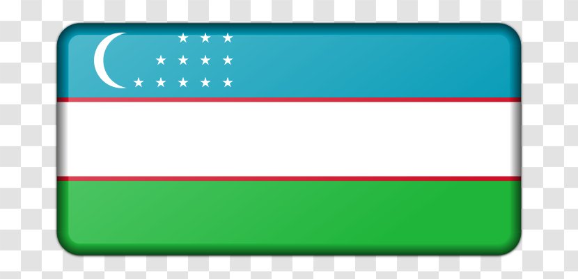 Flag Of Uzbekistan Icon Design - Signage - Linear Decoration Transparent PNG